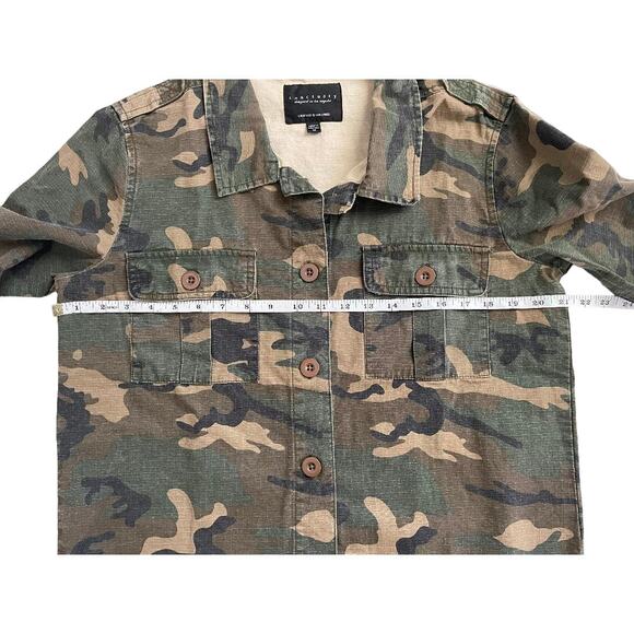 Sanctuary Utility Camo Button Down Shirt/Jacket Size‎ Medium - Picture 4 of 8